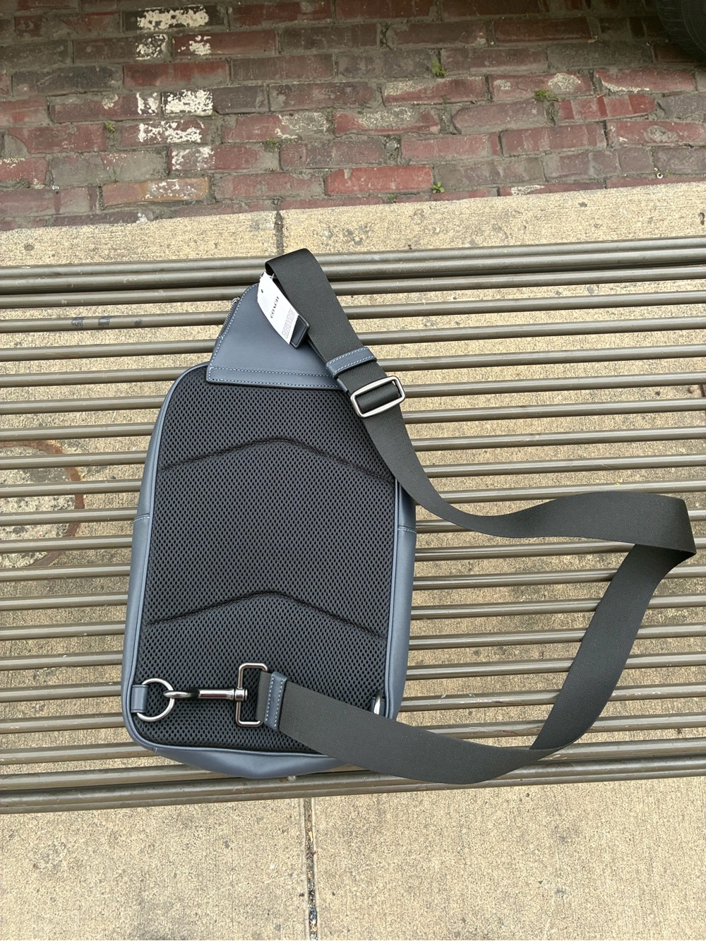 Coach Gray Signature Crossbody Sling Bag - Picture 3 of 3